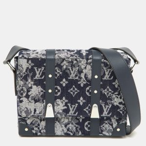 Louis Vuitton Navy Blue Monogram Tapestry Trunks PM Bag, Shoulder Bags - Luxury Closet catalog