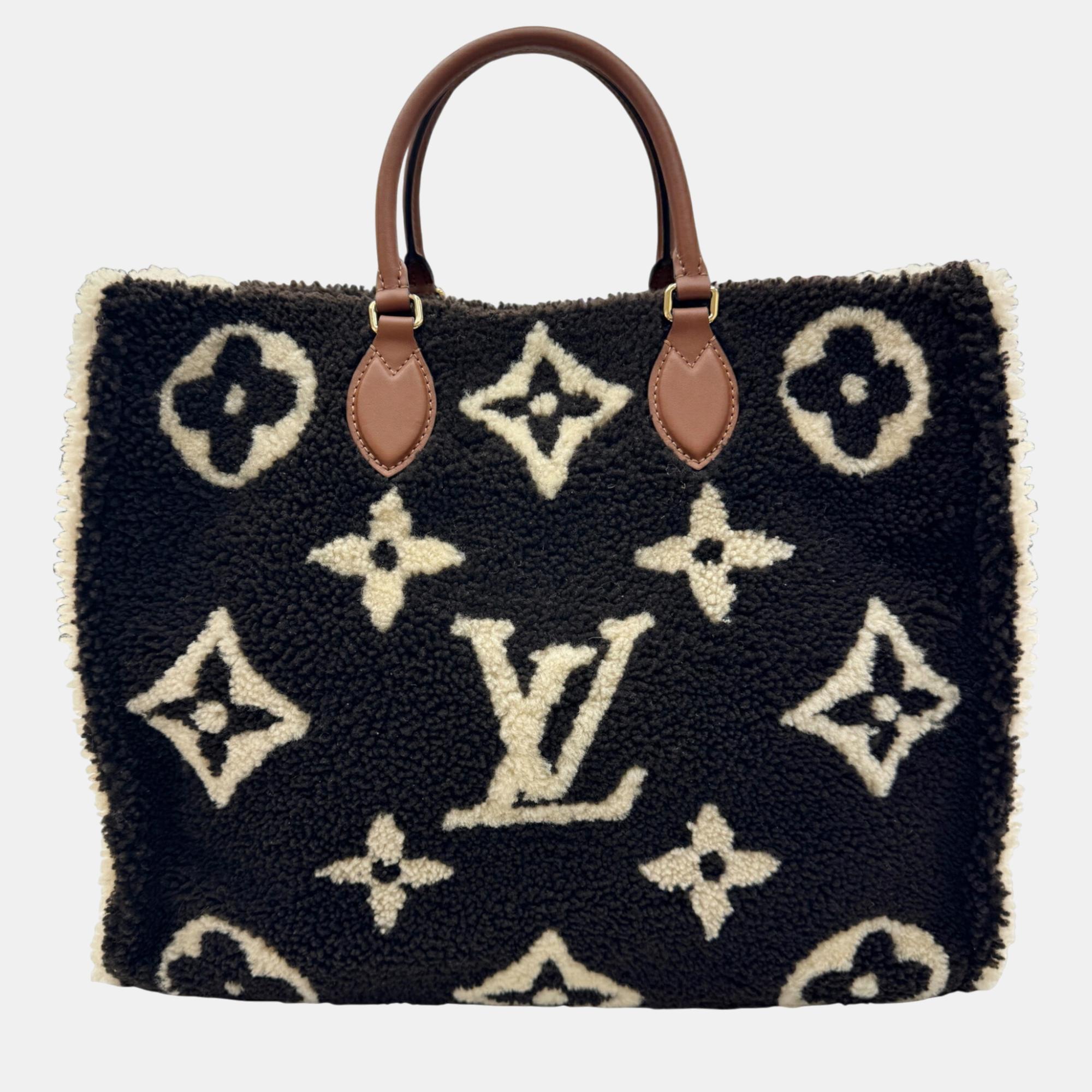 Louis Vuitton Dark Brown Monogram Teddy OnTheGo GM Tote Bag, Tote Handbags - Luxury Closet catalog