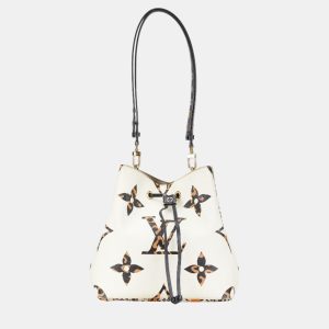 Louis Vuitton Ivory Black Orange PVC Leather Monogram Jungle Neonoe Shoulder Bag, Shoulder Bags - Luxury Closet catalog
