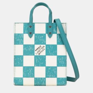 Louis Vuitton Green White Damier Checkerboard Sac Plat XS Shoulder Bag, Tote Handbags - Luxury Closet catalog