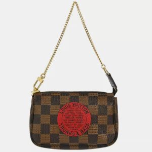 Louis Vuitton Brown Damier Ebene Canvas Mini Pochette Accessoires Shoulder Bag, Shoulder Bags - Luxury Closet catalog