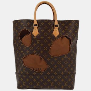 Louis Vuitton Brown Monogram Comme Des Gar&ccedil;ons Tote Bag, Tote Handbags - Luxury Closet catalog