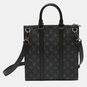 Louis Vuitton Black Monogram Eclipse Sac Plat Tote Bag, Tote Handbags - Luxury Closet catalog
