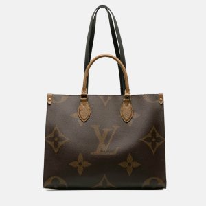 Louis Vuitton Brown  Canvas OnTheGo MM Handbag, Tote Handbags - Luxury Closet catalog