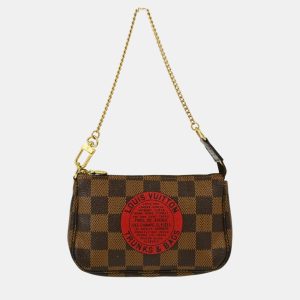 Louis Vuitton Brown Damier Ebene Canvas Mini Pochette Accessoires Shoulder Bag, Shoulder Bags - Luxury Closet catalog