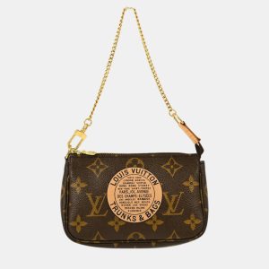 Louis Vuitton Brown Monogram Canvas Mini Pochette Accessoires Shoulder Bag, Shoulder Bags - Luxury Closet catalog