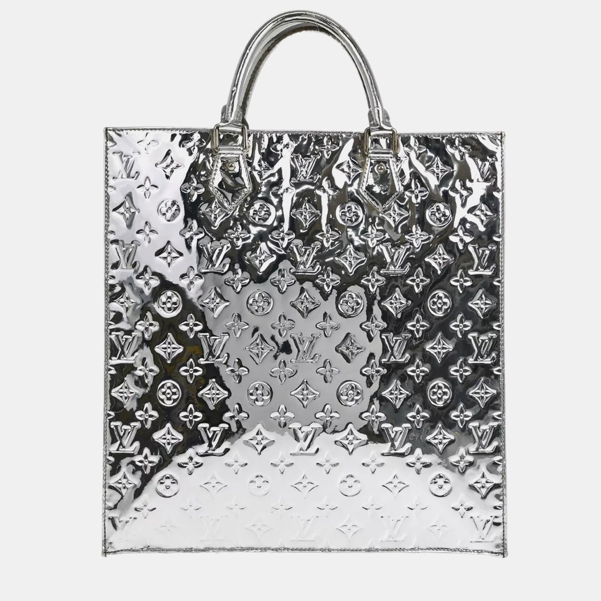Louis Vuitton Silver Monogram Miroir Sac Plat Handbag, Tote Handbags - Luxury Closet catalog