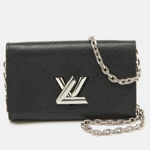 Louis Vuitton Black Epi Leather Twist Wallet on Chain, Wallets & Money Clips - Luxury Closet catalog