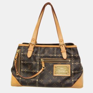 Louis Vuitton Brown Monogram Canvas Rivet Shoulder Bag, Tote Handbags - Luxury Closet catalog
