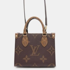 Louis Vuitton Brown Monogram Reverse Canvas Onthego BB Bag, Tote Handbags - Luxury Closet catalog