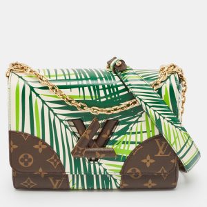 Louis Vuitton Vert Blanc Palm Print Monogram Twist MM Bag, Shoulder Bags - Luxury Closet catalog