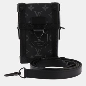 Louis Vuitton Black Monogram Eclipse Leather Vertical Trunk Wearable Wallet Shoulder Bag, Handbags - Luxury Closet catalog