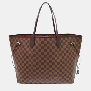 Louis Vuitton Brown Coated Canvas Damier Ebene Neverfull GM Tote Bag, Tote Handbags - Luxury Closet catalog