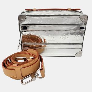 Louis Vuitton Silver Leather Mirror Handle Trunk, Shoulder Bags - Luxury Closet catalog