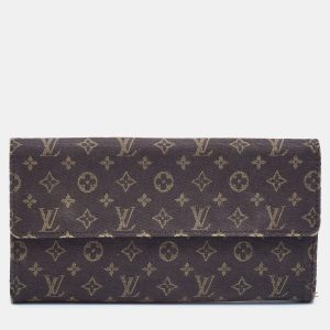 Louis Vuitton Brown Monogram Mini Lin Porte Tresor International Wallet, Wallets & Money Clips - Luxury Closet catalog