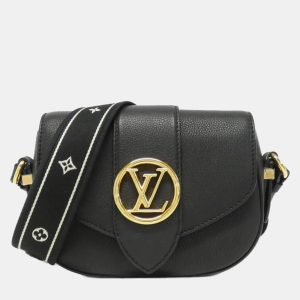 Louis Vuitton Black Leather Pont Neuf Soft PM Shoulder Bag, Tote Handbags - Luxury Closet catalog
