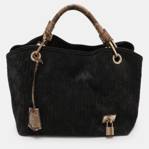 Louis Vuitton Black Monogram Embossed Suede Limited Edition Whisper PM Bag, Tote Handbags - Luxury Closet catalog