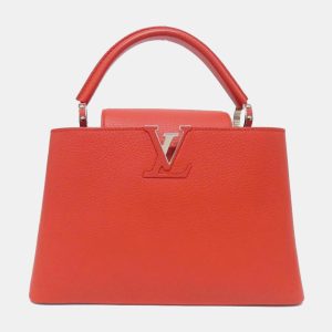 Louis Vuitton Orange, Red Leather Capucines PM Shoulder Bag, Satchels - Luxury Closet catalog