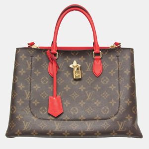Louis Vuitton Brown/Red Monogram Canvas Flower Tote Bag, Tote Handbags - Luxury Closet catalog