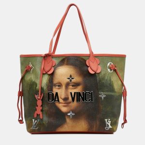 Louis Vuitton Pink Multicolor PVC Da Vinci Neverfull MM Tote Bag, Tote Handbags - Luxury Closet catalog
