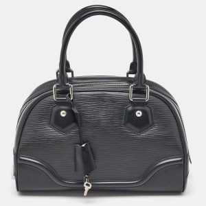 Louis Vuitton Black Epi Leather Bowling Montaigne PM Bag, Satchels - Luxury Closet catalog
