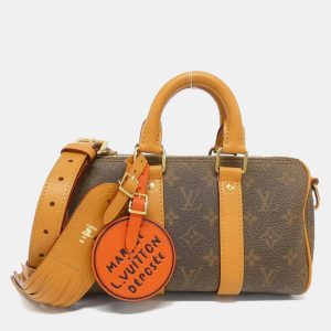 Louis Vuitton Brown Monogram Canvas Dust Keepall Bandouliere 25 Boston Bag, Handbags - Luxury Closet catalog