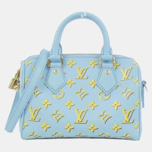 Louis Vuitton Baby Blue Leather Speedy Bandouliere Boston Bag, Satchels - Luxury Closet catalog