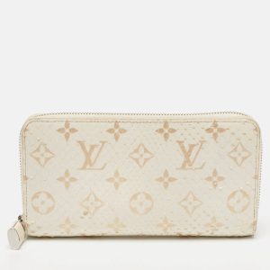 Louis Vuitton White/Gold Monogram Python Zippy Wallet, Wallets & Money Clips - Luxury Closet catalog