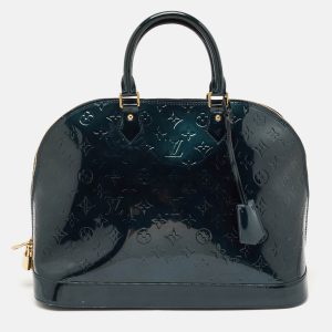 Louis Vuitton Blue Nuit Monogram Vernis Alma GM Bag, Satchels - Luxury Closet catalog