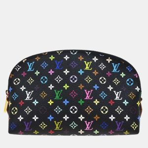 Louis Vuitton Black Monogram Multicolor Pochette Cosmetic Bag, Handbags - Luxury Closet catalog
