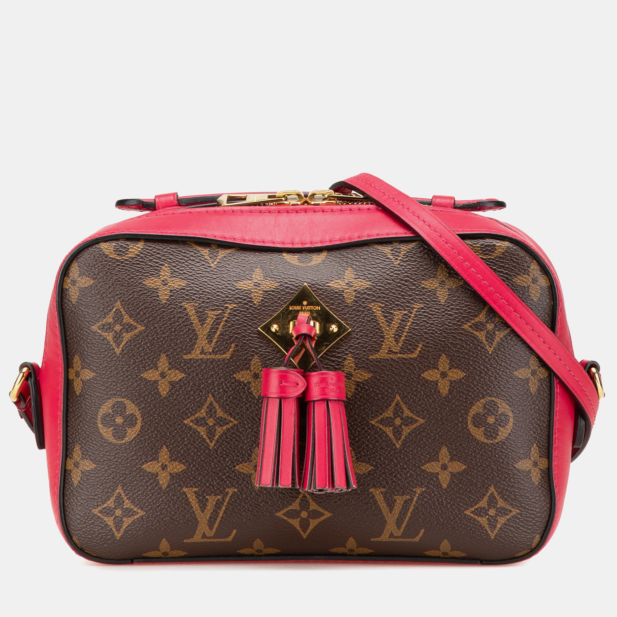 Louis Vuitton Brown Red Monogram Canvas Saintonge Shoulder Bag, Shoulder Bags - Luxury Closet catalog
