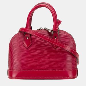 Louis Vuitton Dark Pink Leather Epi Nano Alma Handbag, Satchels - Luxury Closet catalog