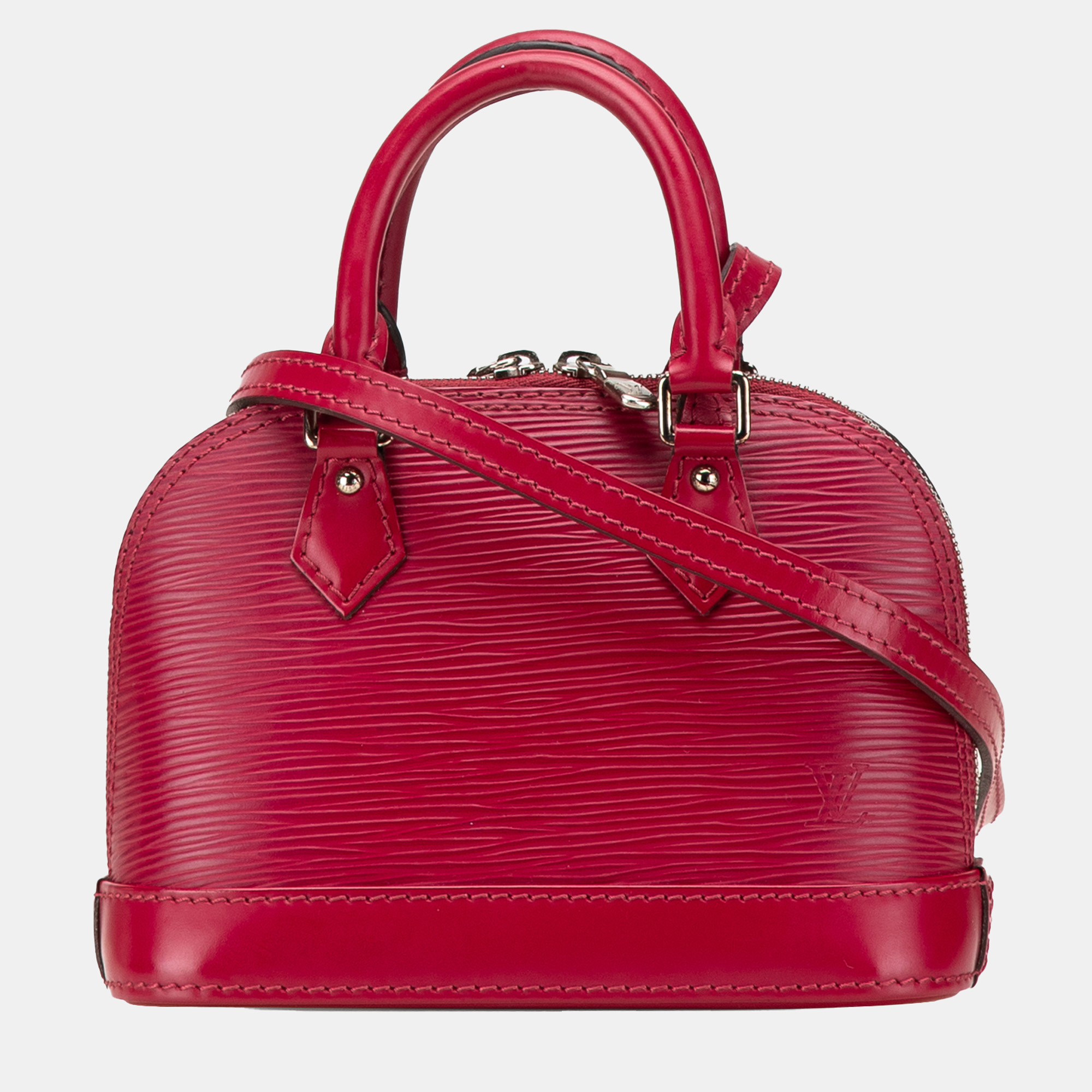 Louis Vuitton Dark Pink Leather Epi Nano Alma Handbag, Satchels - Luxury Closet catalog