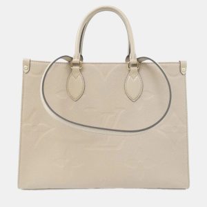 Louis Vuitton Tourterelle Monogram Empreinte Leather OnTheGo MM Handbag, Tote Handbags - Luxury Closet catalog