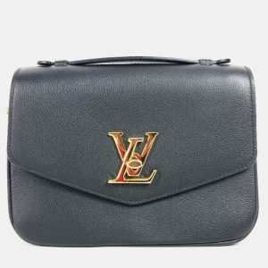 Louis Vuitton Black Leather Oxford Lockme Crossbody Bag, Handbags - Luxury Closet catalog