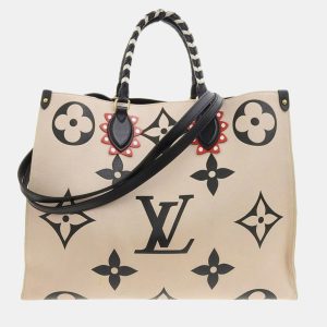 Louis Vuitton Beige Giant Monogram Empreinte OnTheGo GM Tote Bag, Tote Handbags - Luxury Closet catalog