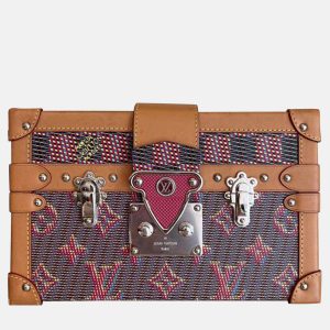 Louis Vuitton Monogram Coated Canvas & Leather Petite Malle Bag, Shoulder Bags - Luxury Closet catalog