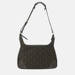 Louis Vuitton Brown Monogram Mini Lin Canvas Boulogne Shoulder Bag, Shoulder Bags - Luxury Closet catalog