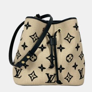 Louis Vuitton Black Cotton Monogram By the Pool Neonoe MM Drawstring Shoulder Bag, Handbags - Luxury Closet catalog