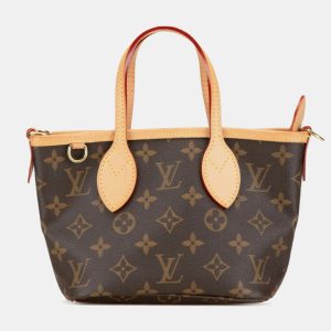 Louis Vuitton Brown PVC Leather Monogram Neverfull BB Shoulder Bag, Tote Handbags - Luxury Closet catalog