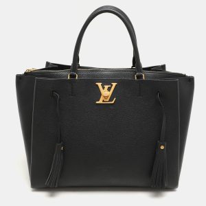 Louis Vuitton Black Leather Lockmeto Bag, Tote Handbags - Luxury Closet catalog