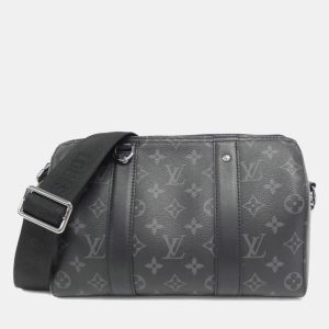 Louis Vuitton Monogram Eclipse Reverse City Keepall Shoulder Bag, Tote Handbags - Luxury Closet catalog