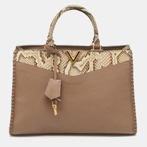 Louis Vuitton Beige/Cream Leather and Python Very Zipped Bag, Tote Handbags - Luxury Closet catalog