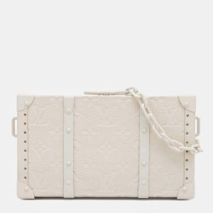 Louis Vuitton White Monogram Taurillon Leather Wallet Trunk Bag, Wallets & Money Clips - Luxury Closet catalog