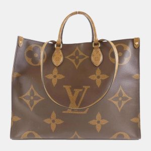 Louis Vuitton Brown Monogram Canvas Giant OnTheGo GM Tote Bag, Tote Handbags - Luxury Closet catalog