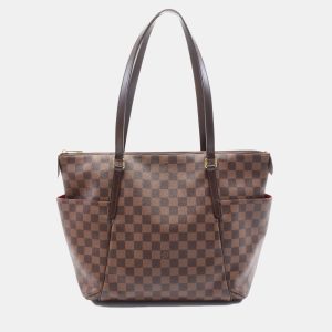 Louis Vuitton Brown Damier Ebene Canvas Totally MM Shoulder Bag, Tote Handbags - Luxury Closet catalog