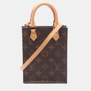 Louis Vuitton Brown Monogram Canvas Petit Sac Plat Crossbody Bag, Handbags - Luxury Closet catalog