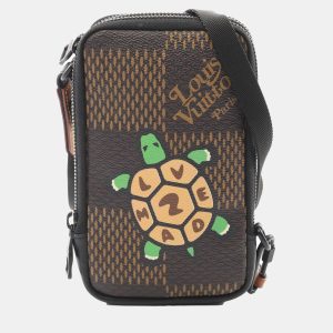 Louis Vuitton Brown and Multicolor Damier Giant Canvas NIGO Double Phone Shoulder Bag, Shoulder Bags - Luxury Closet catalog