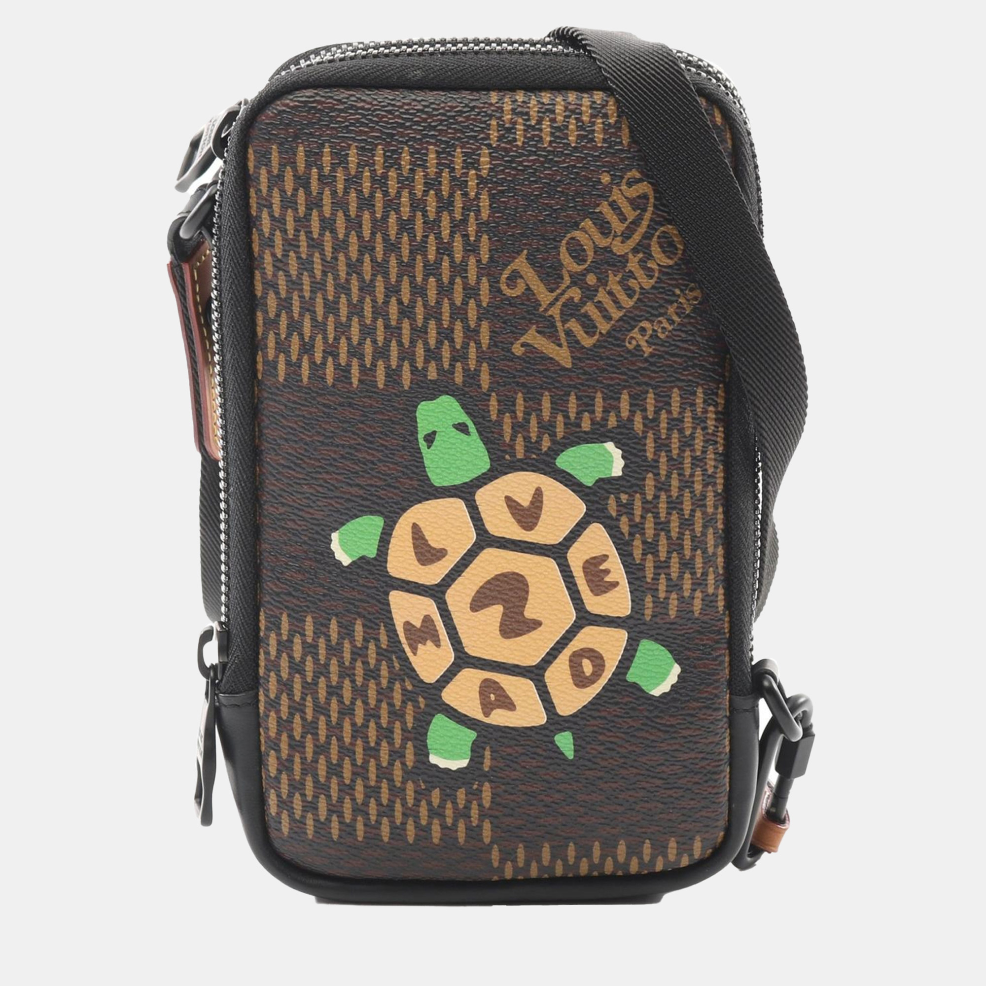 Louis Vuitton Brown and Multicolor Damier Giant Canvas NIGO Double Phone Shoulder Bag, Shoulder Bags - Luxury Closet catalog
