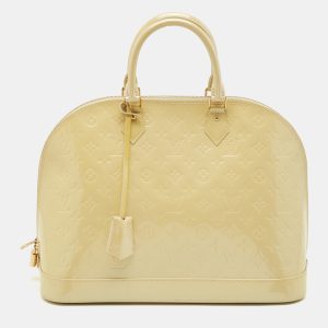 Louis Vuitton Blanc Corail Monogram Vernis Alma GM Bag, Satchels - Luxury Closet catalog